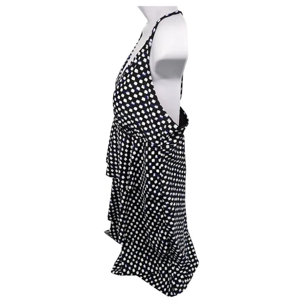 Jaclyn Smith One Piece Swimsuit Polka Dot Black White Layered Womens Size 20 - Picture 5 of 14